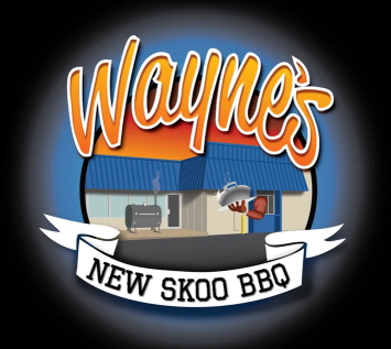 Wayne's New Skoo BBQ logo